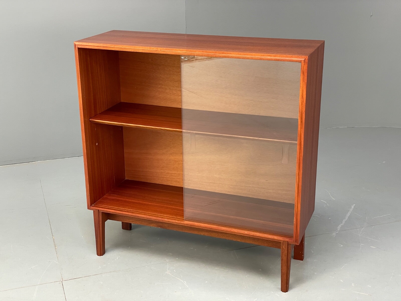 Vintage Teak Glazed Bookcase By Beaver & Tapley EB9503 MWOO - UKDK FURNITURE