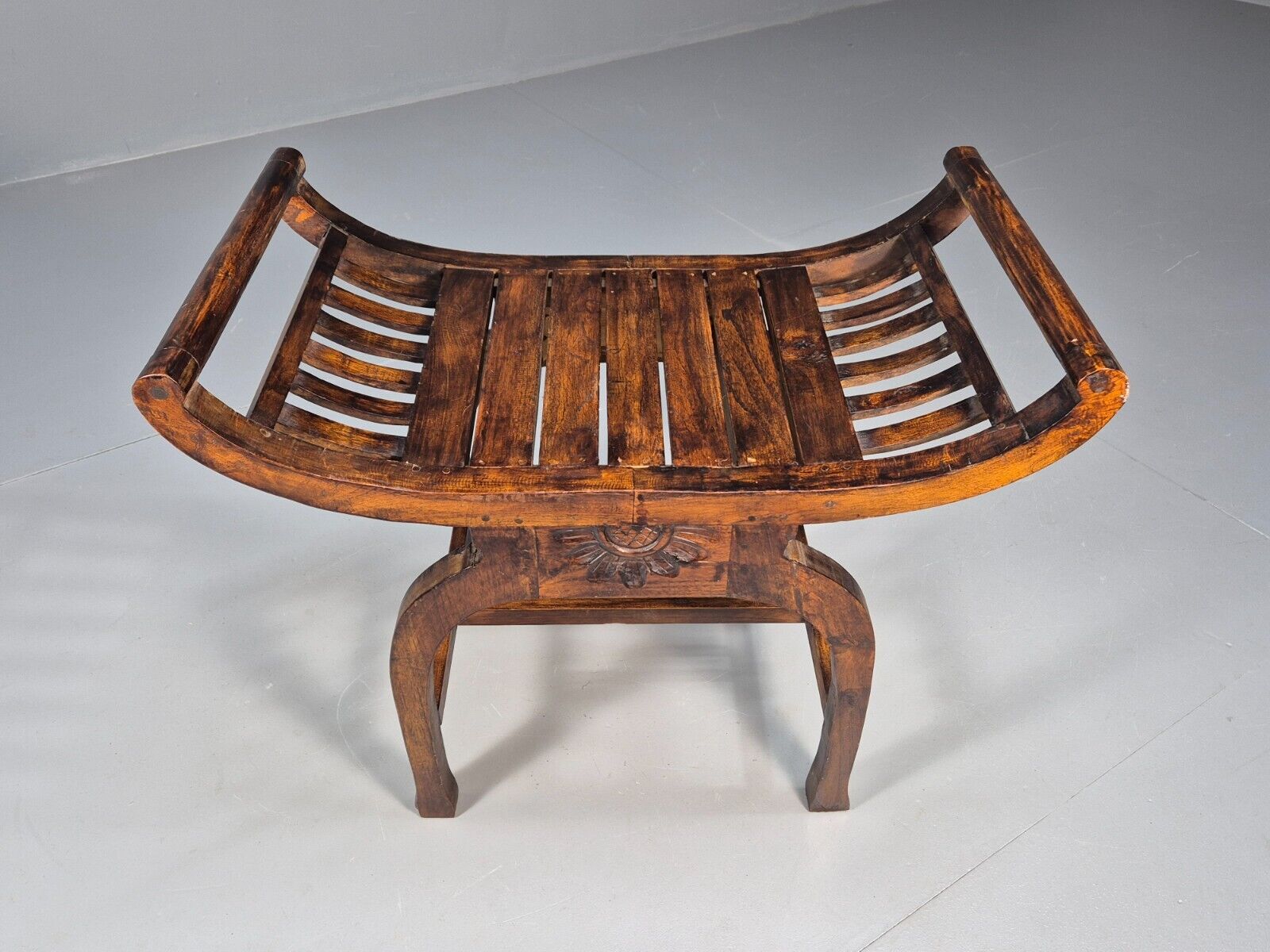 VIntage Reproduction Window Seat Hardwood Regency Style Primitive EB8956 VWOO - UKDK FURNITURE