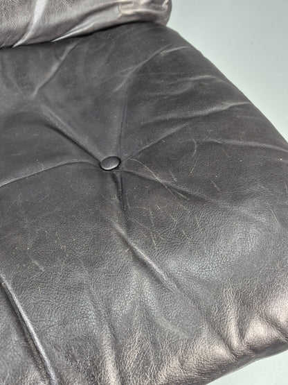 Vintage Farstrup Lounge Chair Danish Design 1970s Retro Leather MCM EB11320 MBEN16