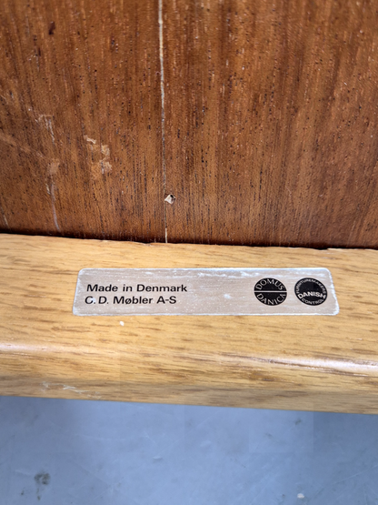 Vintage Danish Elbow Chair Oak Frame Odense Mobler Retro MCM EB6983 MNOR - UKDK FURNITURE