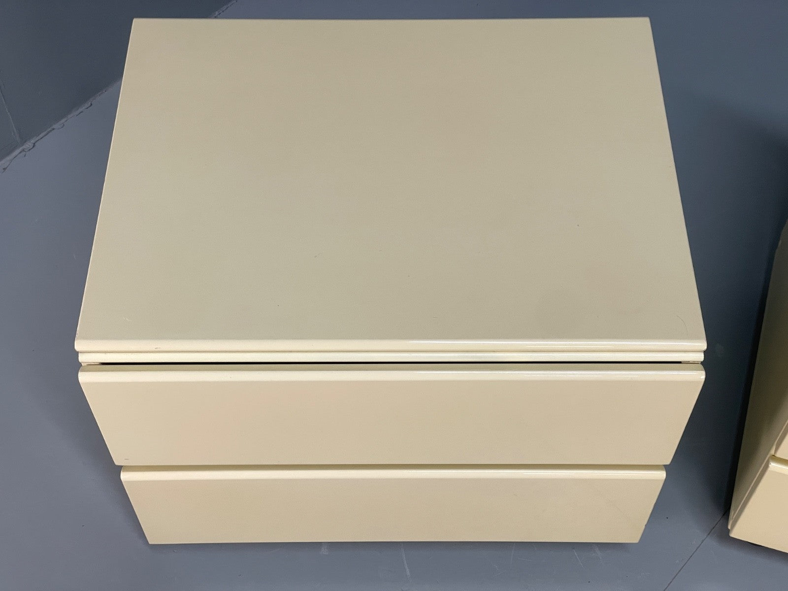 Vintage Cream Bedside Cabinets Pair Of 1970s EB11060 MWOO3