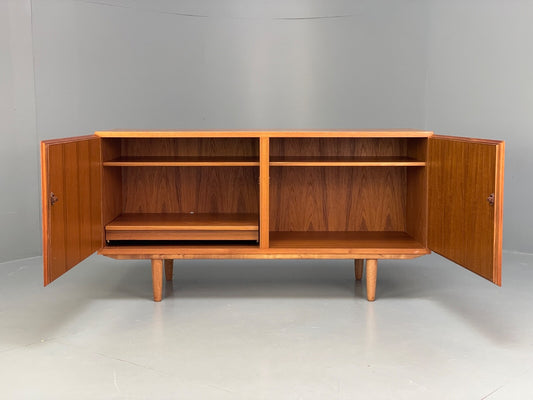 Vintage Danish Teak Sideboard Record Cabinet By Omann Jun 1970s EB9816 MWOO - UKDK FURNITURE