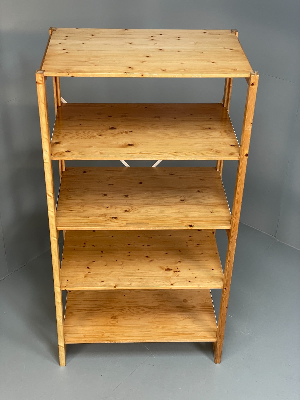Lundia Pine Open Shelving System Vintage Adjustable Retro Scandi Modular EB117862