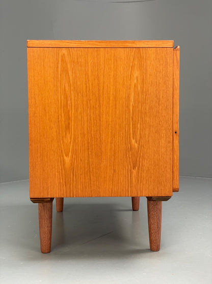 Vintage Teak Media Unit Drop Door Cabinet By Beaver & Tapley EB9743 MWOO - UKDK FURNITURE