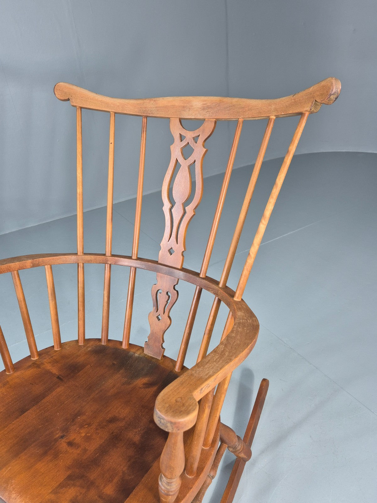 Vintage Rocking Chair Danish Windsor in Beech 1930s EB10760 VWOO4