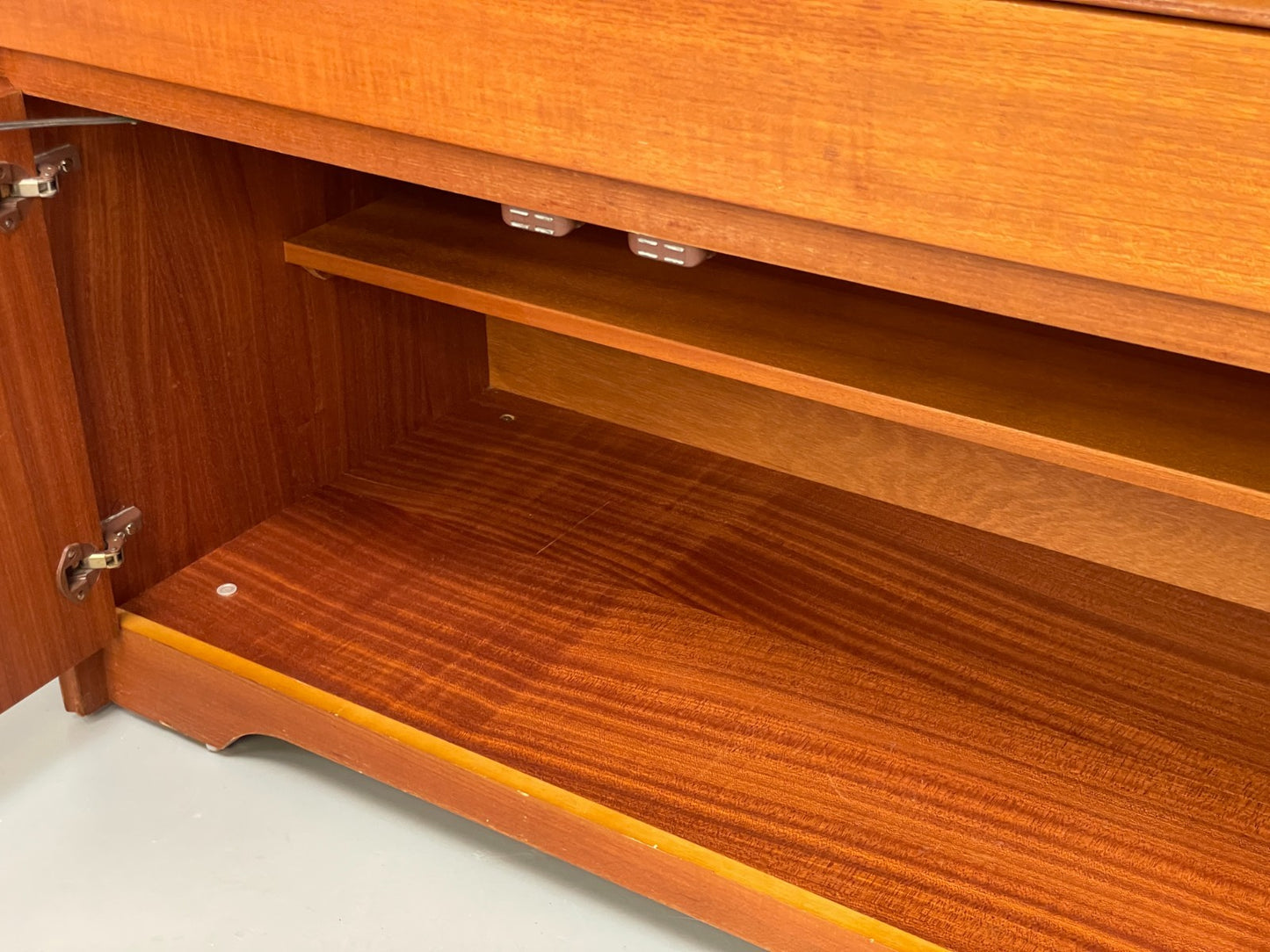 Vintage 1970s Teak Sideboard By William Lawrence Shelving Drawers EB10235 MWOO13