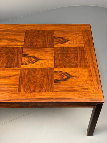 Vintage Rectangular Coffee Table By Heggen Norway Checkerboard EB7155 MWOO18