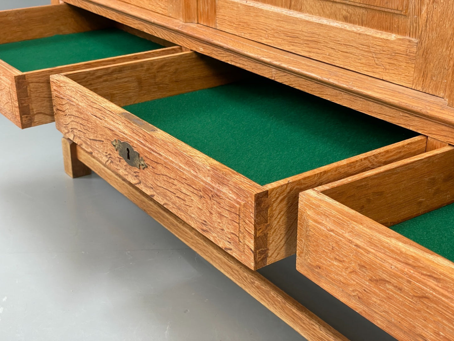 Vintage Solid Oak Sideboard - Henning Kjaernulf Style Danish 1970s EB10826 MWOO14