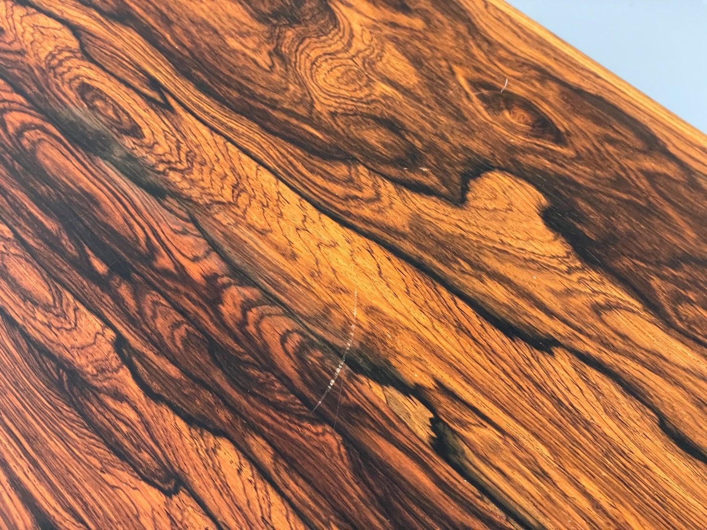 Vintage Danish Coffee Table - 1960s Mid Century Shaped Solid Legs EB11182 MWOO7