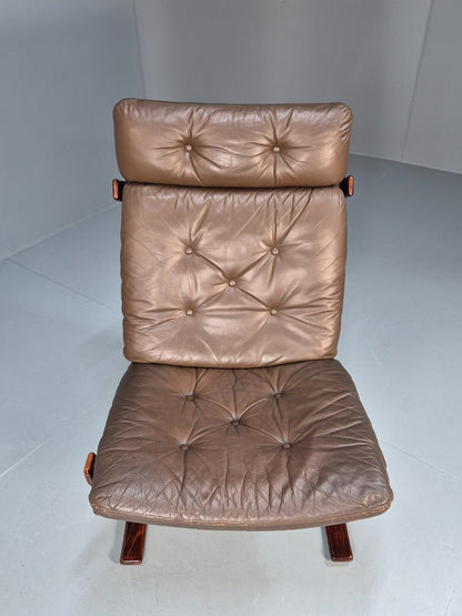 Vintage Danish Bentwood and Leather Lounge Chair 1970s Retro EB9348 MBEN - UKDK FURNITURE