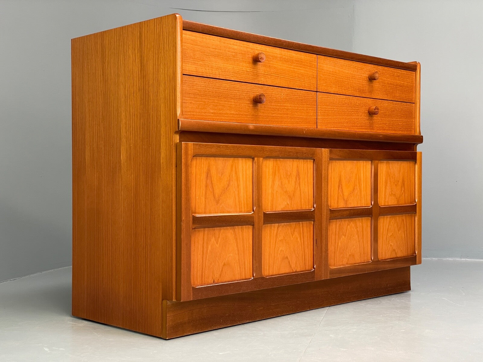 Vintage Nathan Teak Compact Sideboard Retro Drawer 1960s Mid Century EB9826 MWOO - UKDK FURNITURE