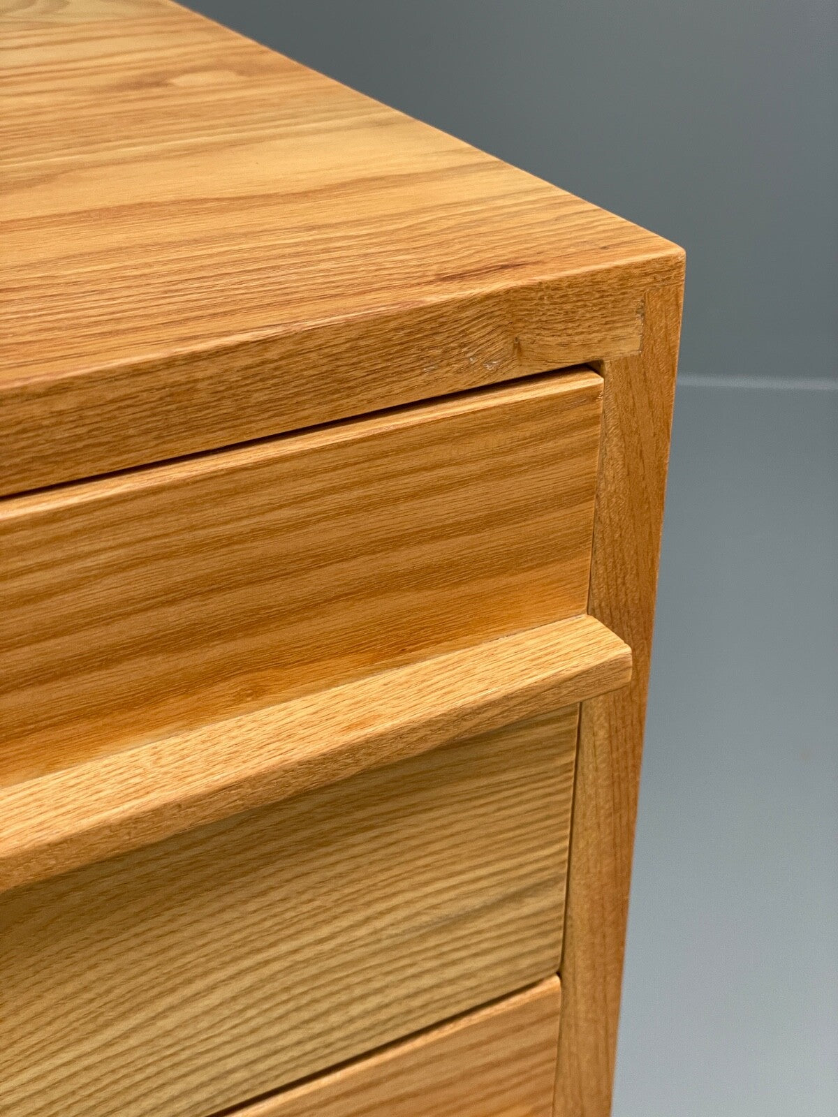 Solid Ash Chest Of Drawers With Mid Century Styled Handles Modern EB9724 MWOO - UKDK FURNITURE