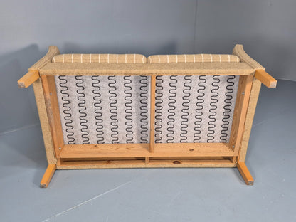 Vintage Danish 2 Seat Sofa Mid Century Beige Wool 1970s Retro EB9641 M2SS - UKDK FURNITURE