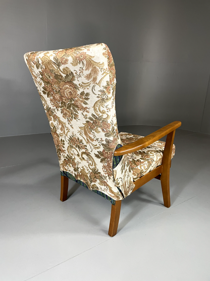 Vintage Mid Century Chair Beech Frame 1960s Retro EB5712 MNOR4