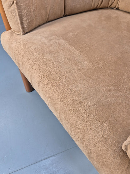 Nielaus and Jeki Vintage Danish Lounge Chair Curved Beech Frame MCM EB9309 MNOR - UKDK FURNITURE