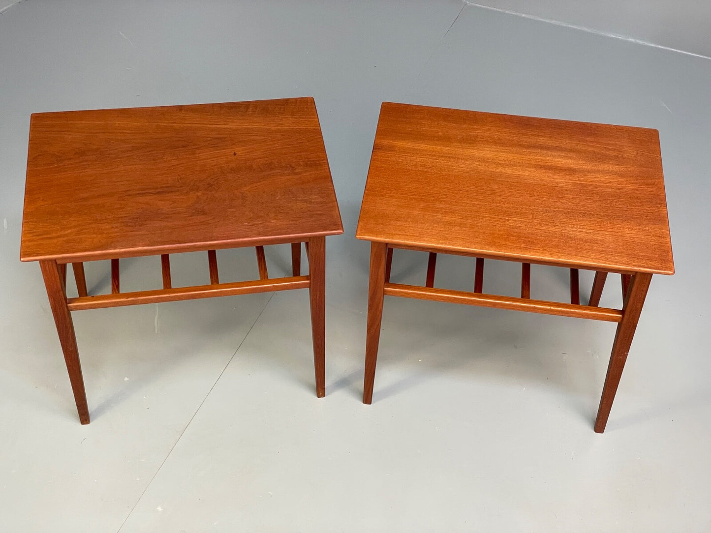 Vintage Solid Teak Bedside Tables Danish 1960s Mid Century EB9825 MWOO - UKDK FURNITURE