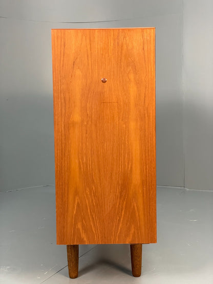 Vintage Danish Teak Bookcase By Svend Aage Rasmussen Glass Doors EB10942 MWOO15