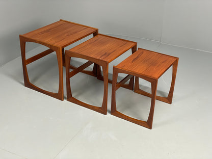 G Plan Nesting Tables Teak Quadrille Range Vintage Retro 1970s EB11678 MWOO0