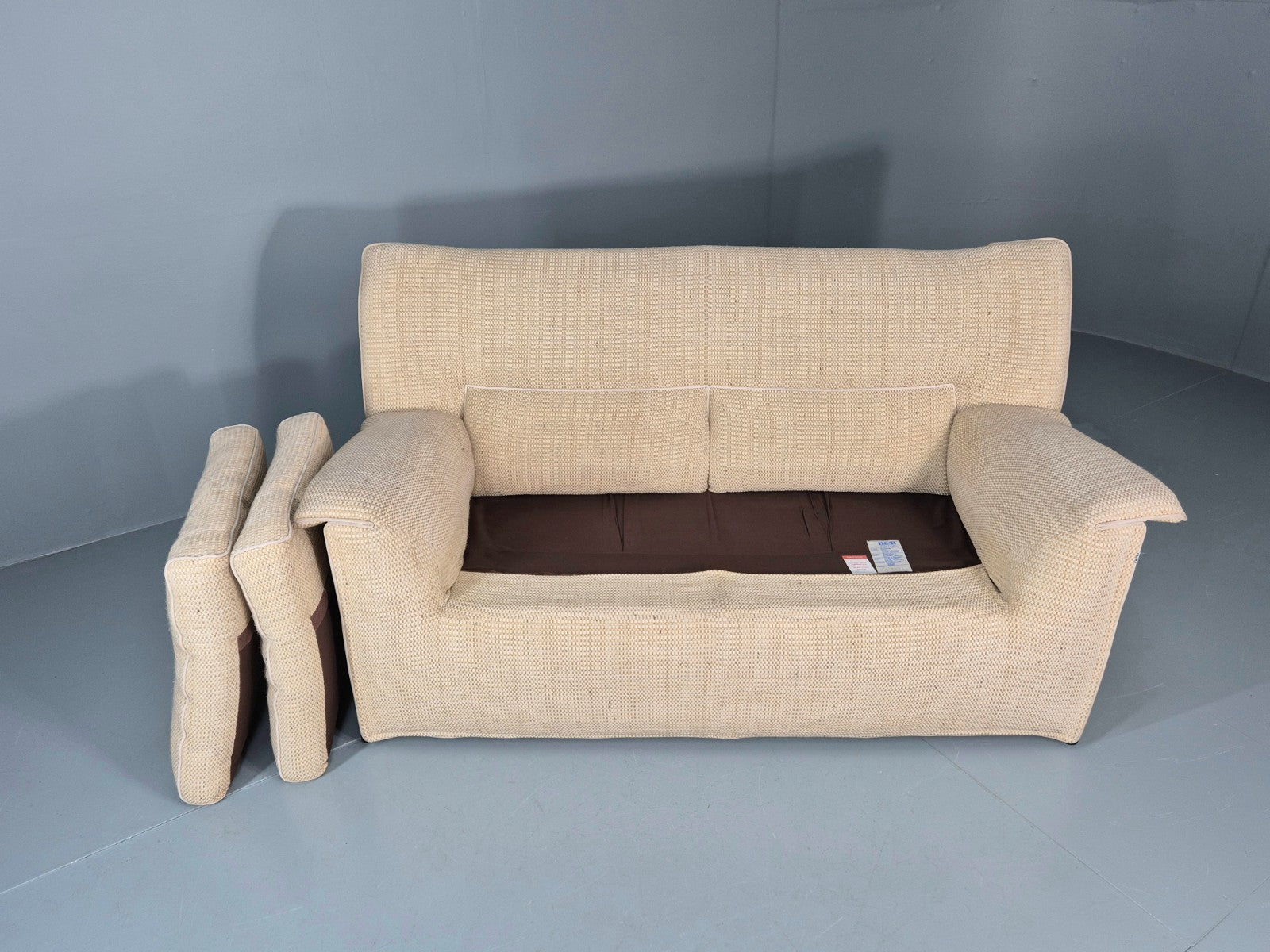 Afra and Tobia Scarpa for B and B Italia Two Seater  Lauriana 80s EB11007 M2SS7