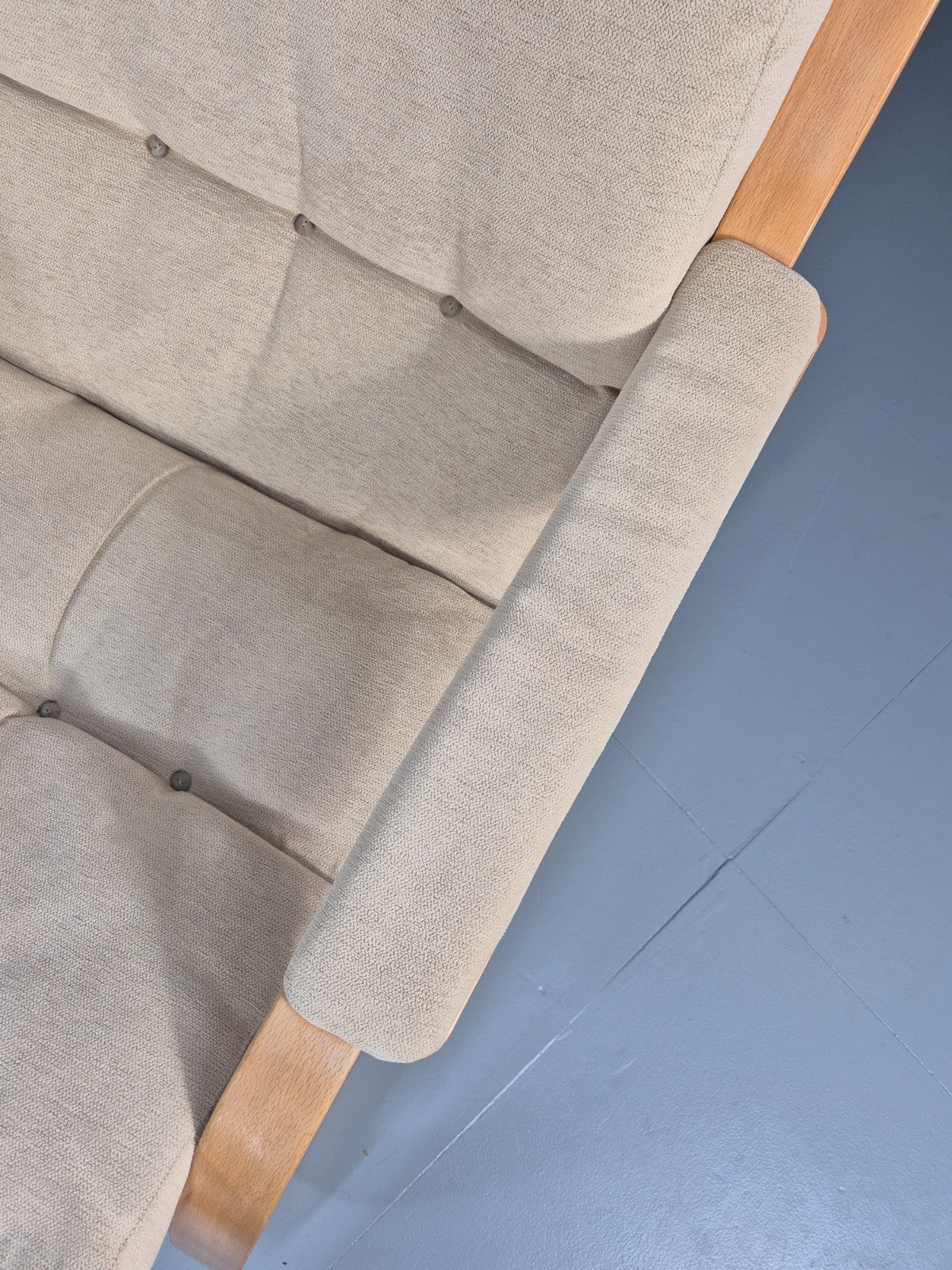 Vintage Danish Bentwood Lounge Chair Cantilever Design 1970s Retro EB11373 MBEN2