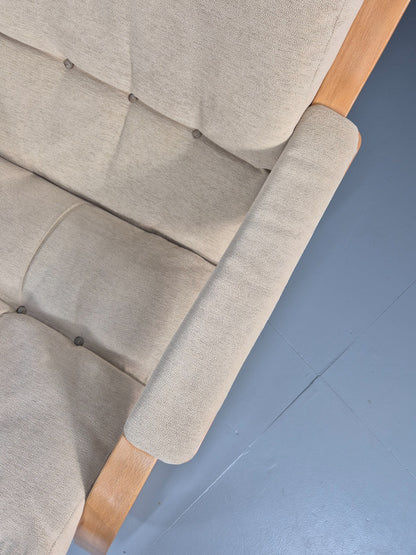 Vintage Danish Bentwood Lounge Chair Cantilever Design 1970s Retro EB11373 MBEN2