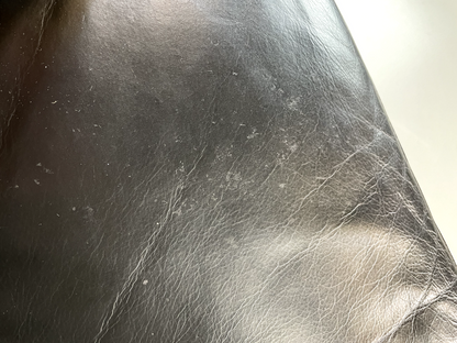 Vintage Danish Lounge Chair Black Leather Bentwood 1980s Retro EB6089 MBEN10