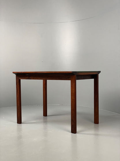 Vintage 1960s Side Table By Hans Olsen Sweden Green Leather Top EB11186 MWOO22