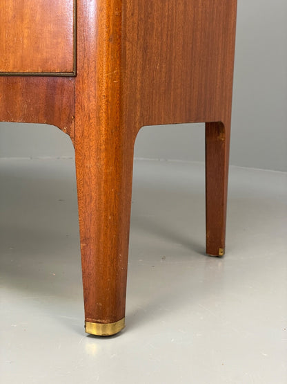 Vintage 1950s Chest Of Drawers Jewelery Display Brass Mahogany EB9761 MWOO - UKDK FURNITURE