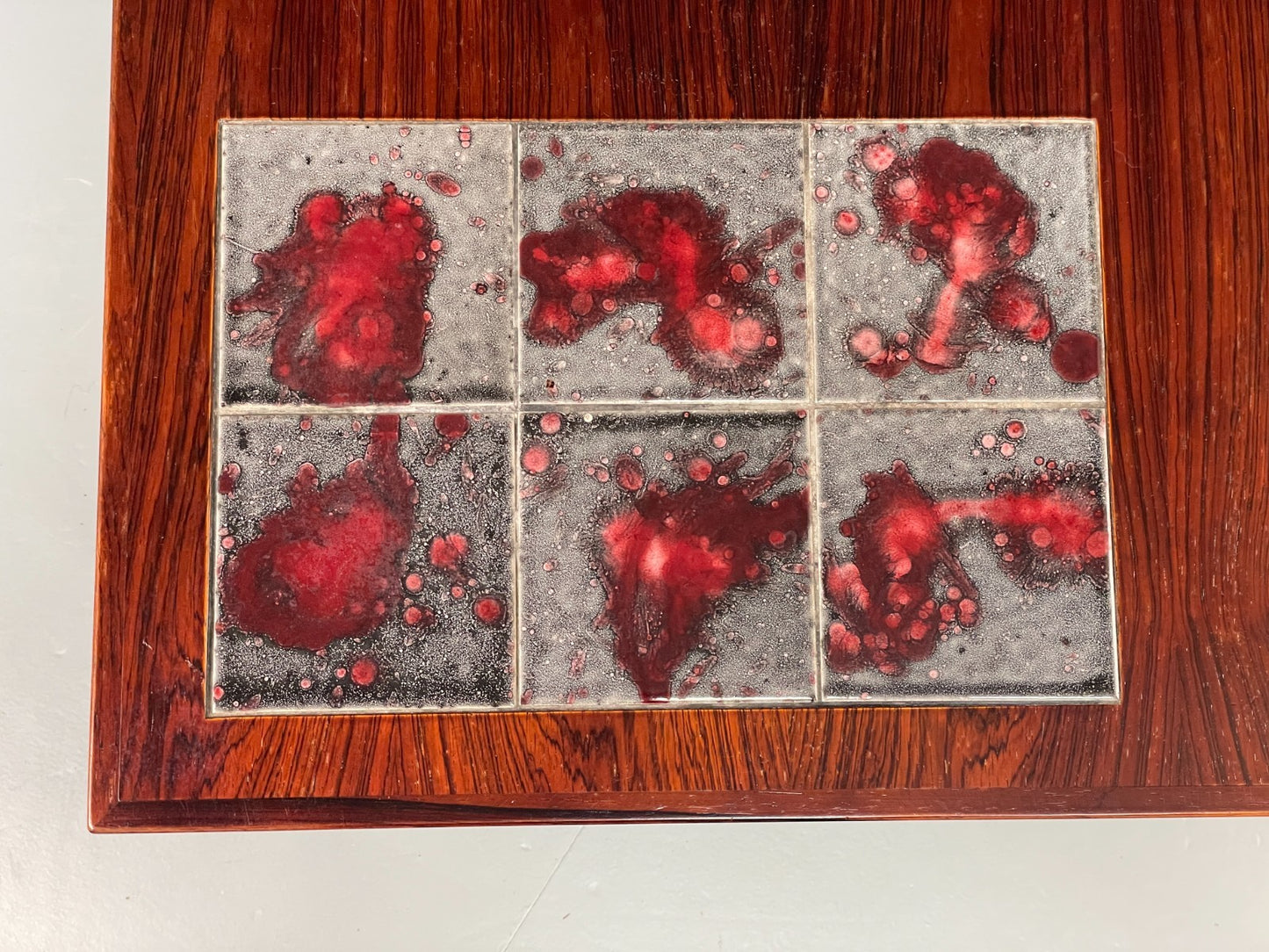 Vintage Square Coffee Table - Tile topped 1960s Danish Mid Century EB10872 MWOO2