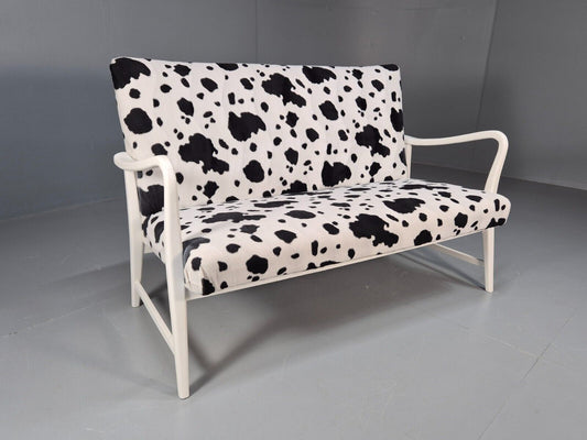 Vintage Danish Mid Century Sofa Cow Print Retro 1950s MCM EB9393 M2SS - UKDK FURNITURE