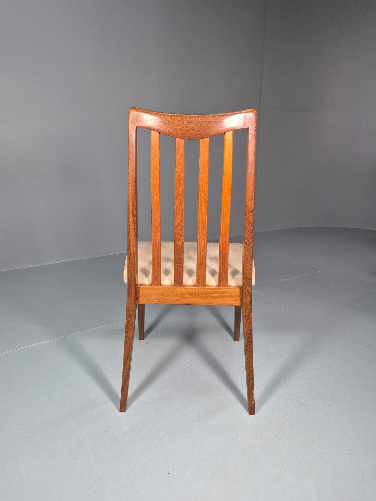 6 G Plan Fresco Lounge Chairs Teak High Back Cream SEats 1970s  EB10984 VDIN9