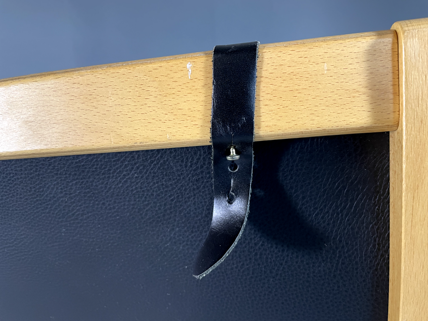 2 Danish Leather Chairs Bentwood Ostergaard Vintage Retro MCM EB5762 MBEN9