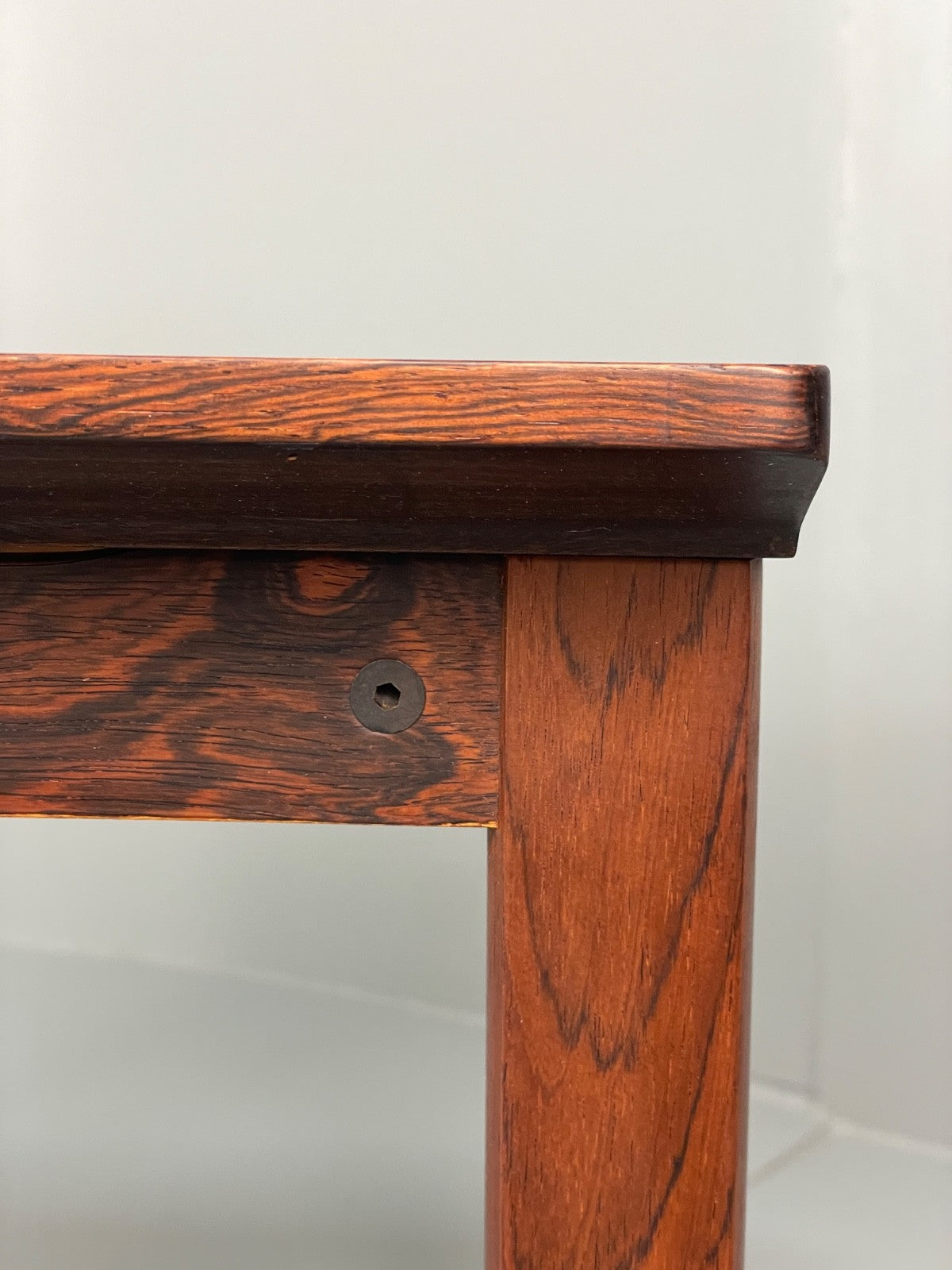 Vintage 1960s Side Table By Hans Olsen Sweden Green Leather Top EB11186 MWOO14