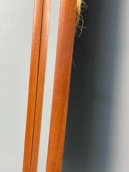 Vintage Teak Wall Mirror - 1960s Danish Mid Century Design EB10865 MWOO20
