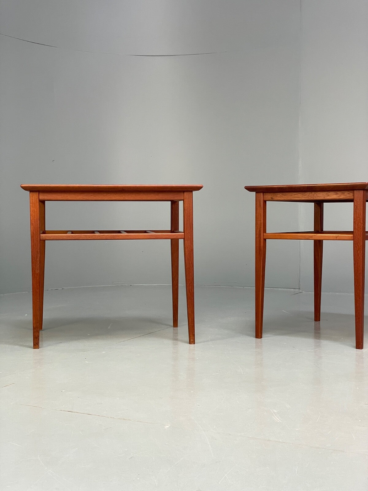 Vintage Solid Teak Bedside Tables Danish 1960s Mid Century EB9825 MWOO - UKDK FURNITURE