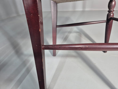 4 1970s Dining Chairs Pink Velour Stylised Regency Style Retro EB11962 VDIN18