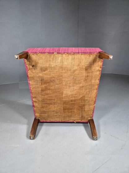 Vintage Lounge Chair lilac Pink Wool 1930s Retro EB7379 VCLO - UKDK FURNITURE