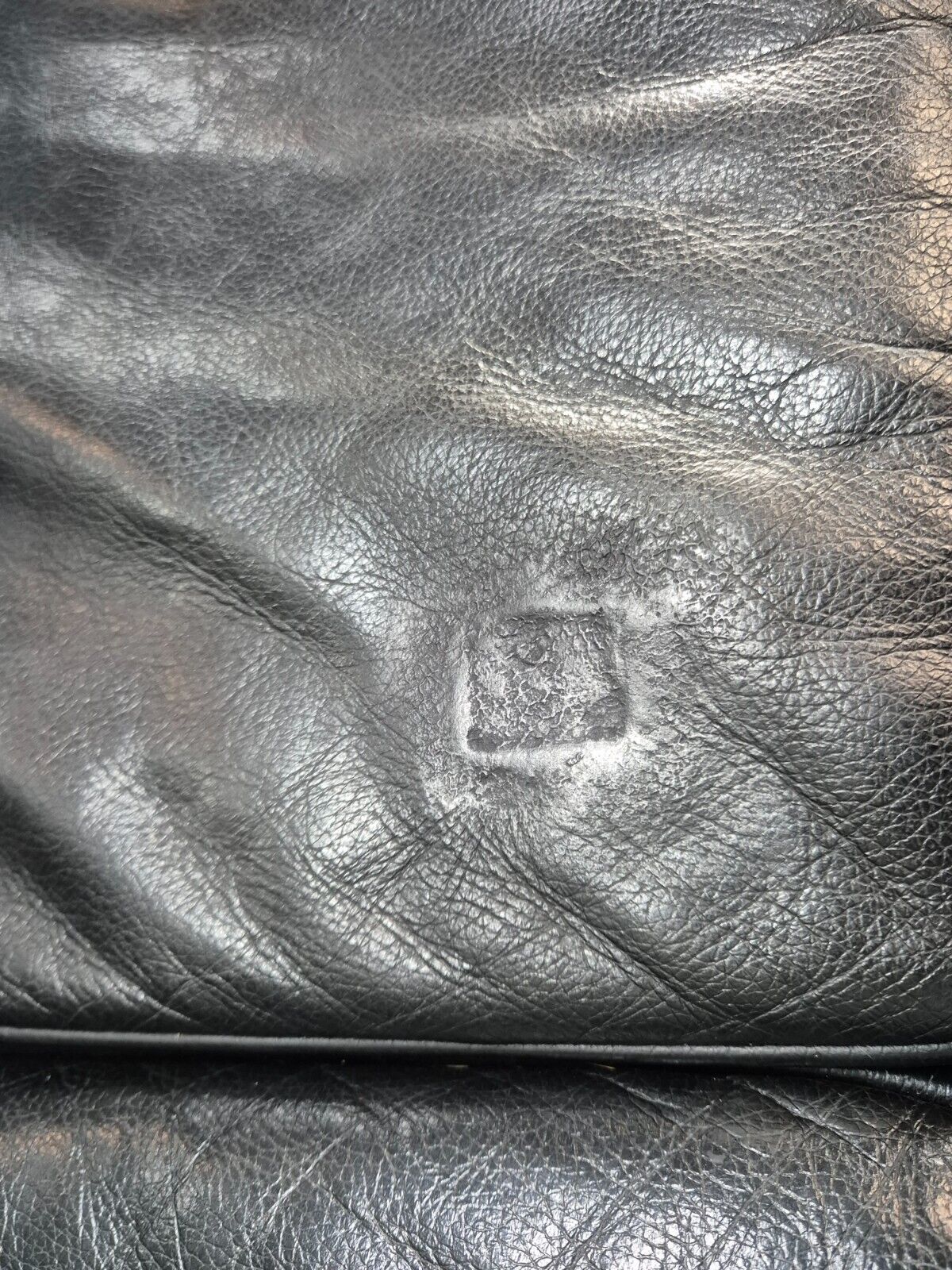 Vintage Danish 3 Seat Sofa Black Leather Straight back Arm Retro MCM EB8622 M3SS - UKDK FURNITURE