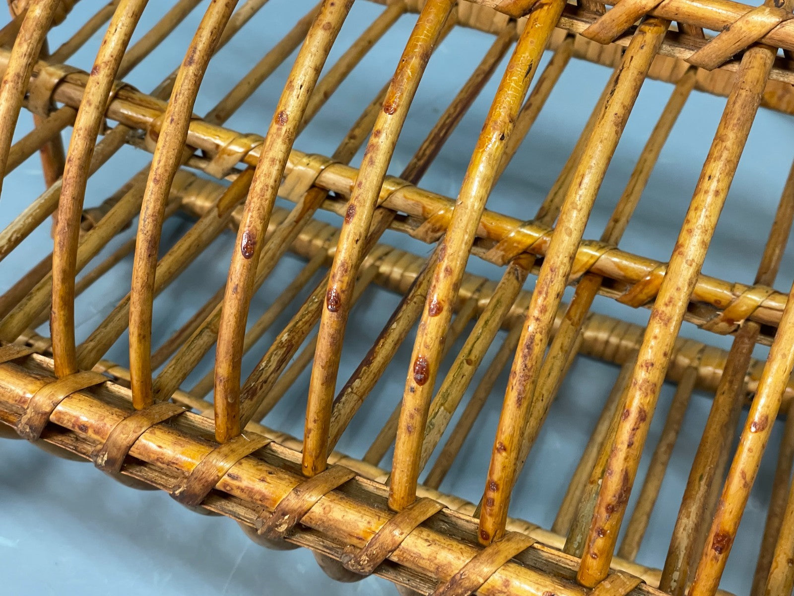 Vintage Bamboo Magazine Rack 1960s Danish Design Retro EB10827 MWOO11