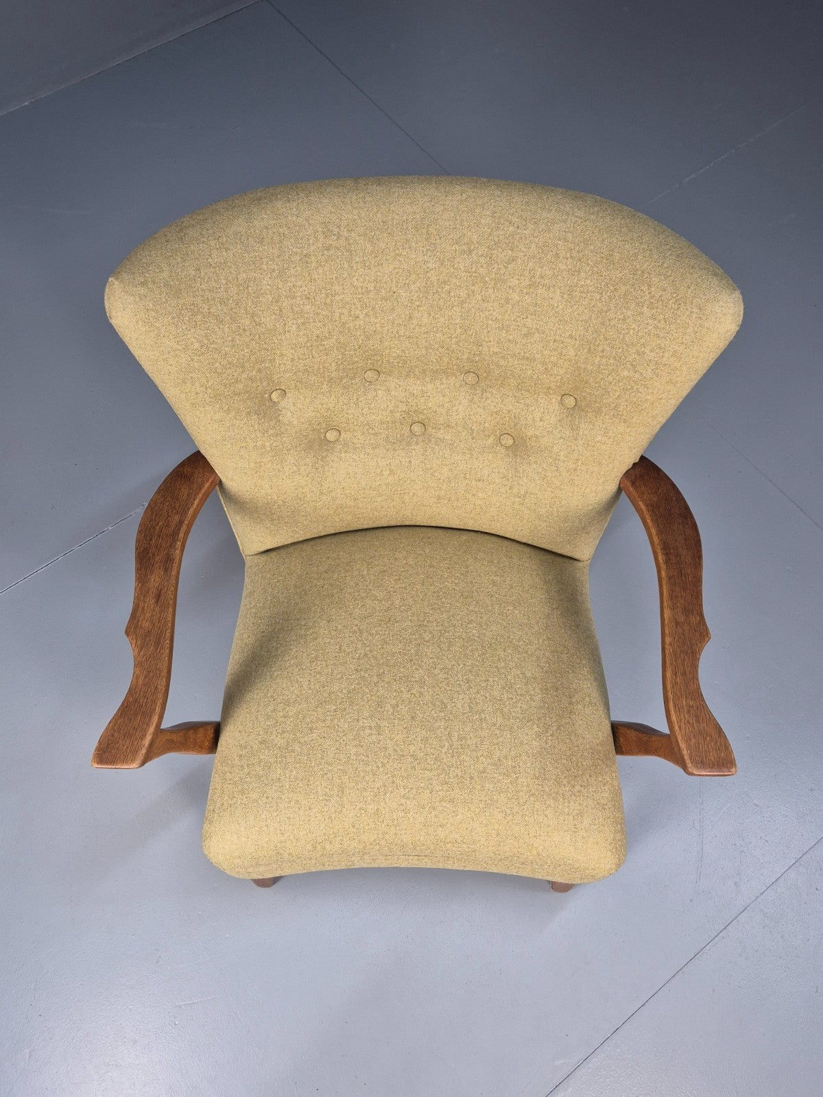 Vintage Danish Lounge Chair Kjaernulf Style New Upholstery  1970s EB6439 MNOR2