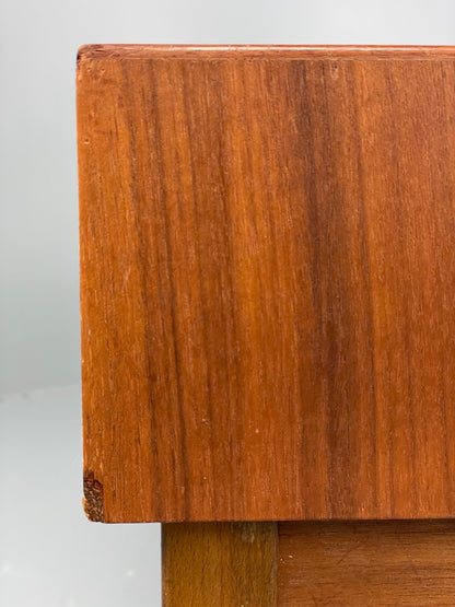 Vintage Teak Side Table With Drawers 1960s Mid Century EB11200 MWOO15