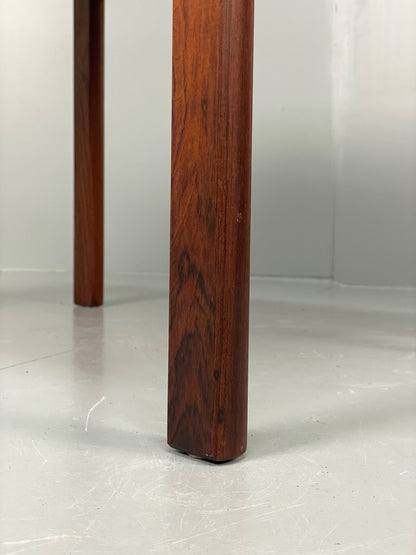 Vintage 1960s Side Table By Hans Olsen Sweden Green Leather Top EB11186 MWOO10