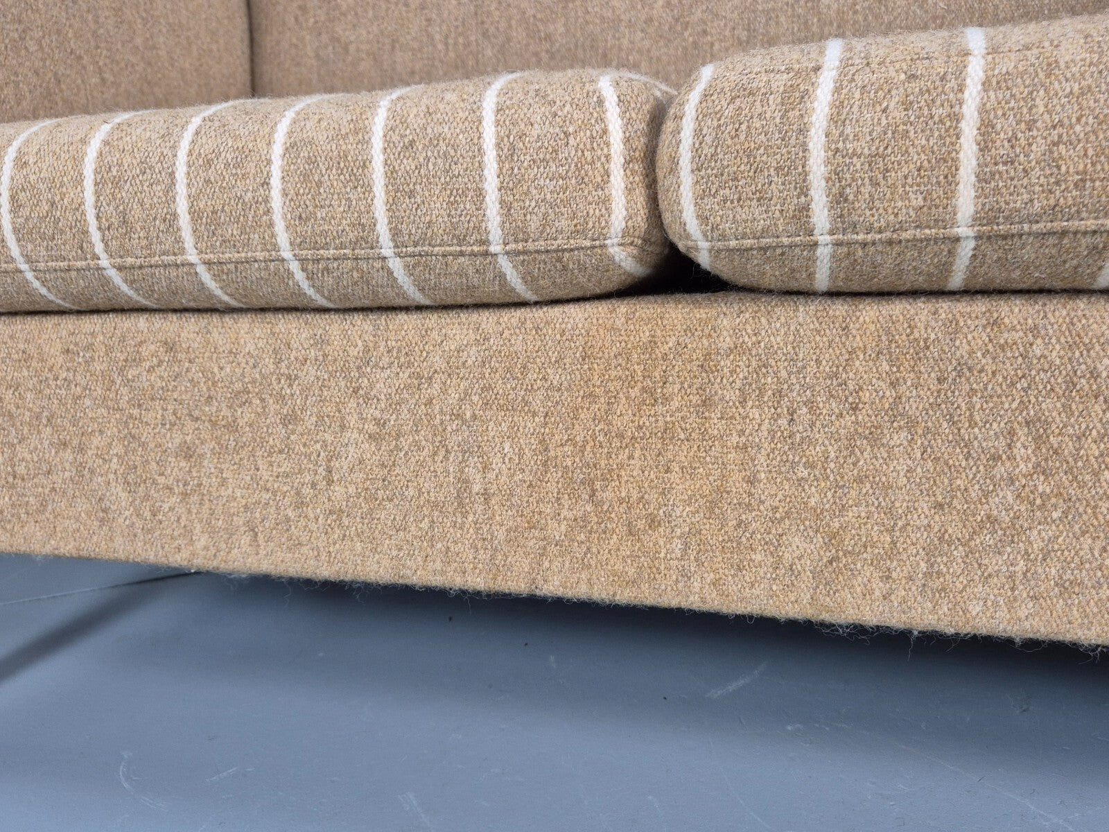 Vintage Danish 2 Seat Sofa Mid Century Beige Wool 1970s Retro EB9641 M2SS - UKDK FURNITURE