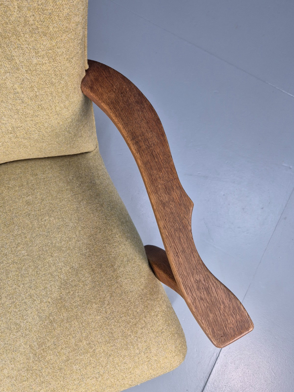 Vintage Danish Lounge Chair Kjaernulf Style New Upholstery  1970s EB6439 MNOR3