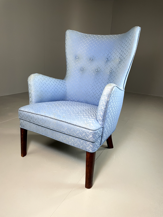 Vintage Danish High Back Lounge Chair, MCM, Retro, EB6006 MNOR - UKDK FURNITURE