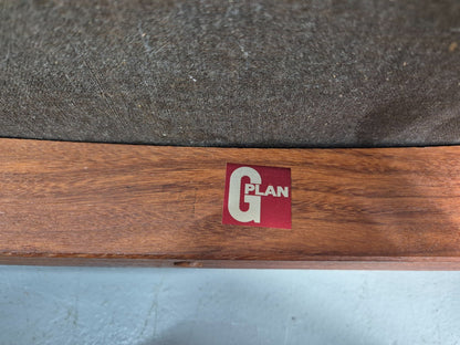 4 Vintage G Plan Ffresco Dining Chars Teak Cream Seats 1970s Retro EB11591 MDIN14