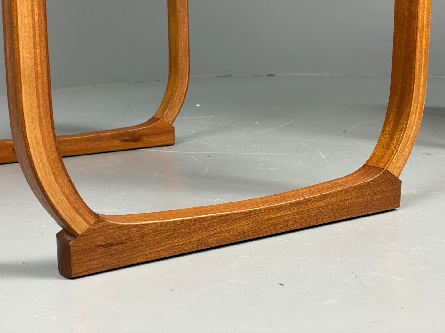 Vintage Nathan Side Tables 1980s Teak Nesting Set 3 Ply Frame EB11549 MWOO9