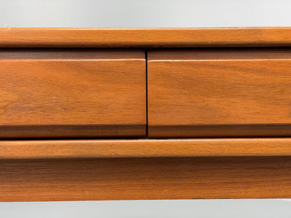 Vintage Teak Side Table With Drawers 1960s Mid Century EB11200 MWOO4