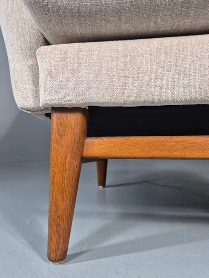 Vintage Danish Mid Century Lounge Chair Teak Frame New Upholstery EB11777 MNOR5