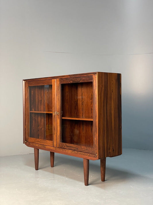 Danish Midcentury Glazed Cabinet Vintage Storage Shelving EB8420 MWOO - UKDK FURNITURE